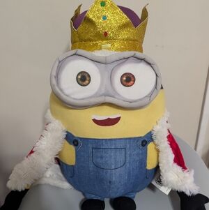 Exclusive DESPICABLE ME Minion Mayhem King Bob Universal Studios Plush 15" toy